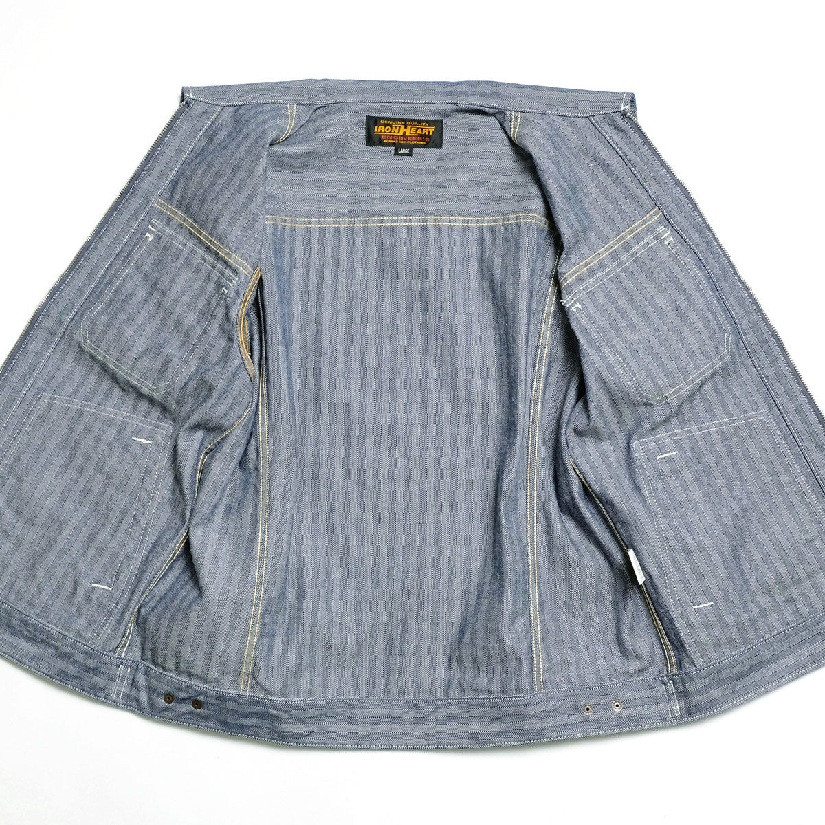 IRON HEART - Herringbone Work Jacket - IHJ-164 – HINOYA Online Store