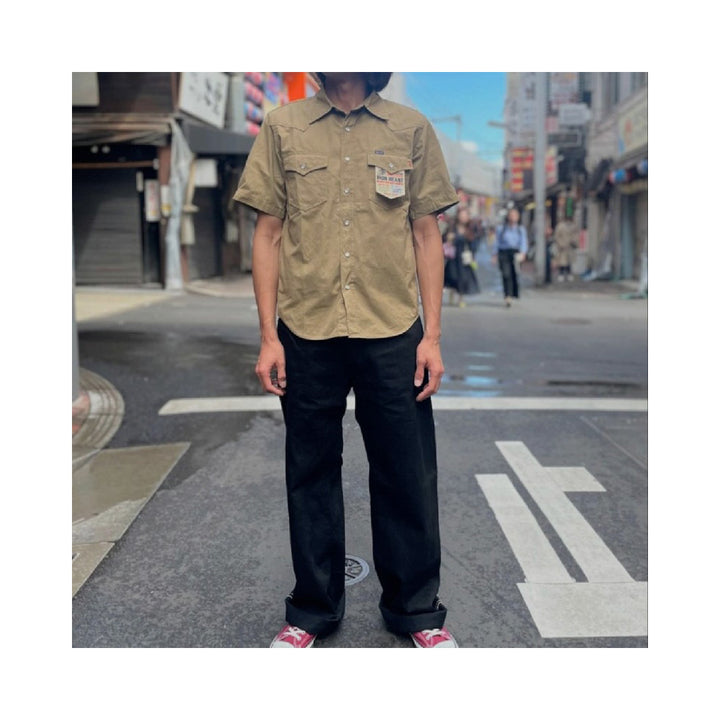 IRON HEART - FATIGUE S/S WESTERN SHIRT - IHSH-387