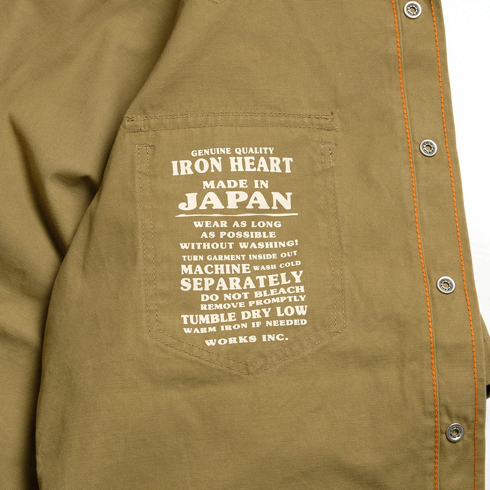 IRON HEART - FATIGUE S/S WESTERN SHIRT - IHSH-387