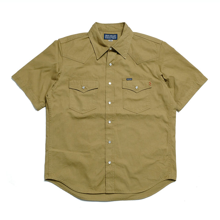 IRON HEART - FATIGUE S/S WESTERN SHIRT - IHSH-387