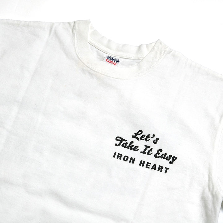 IRON HEART - 7.5oz HEAVY BODY PRINT T-SHIRT - Old Sign - IHT-2404