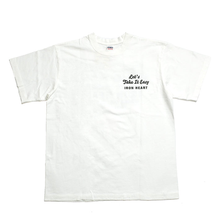 IRON HEART - 7.5oz HEAVY BODY PRINT T-SHIRT - Old Sign - IHT-2404