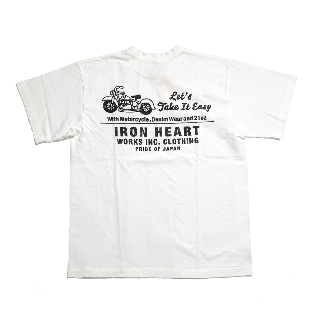 IRON HEART - 7.5oz HEAVY BODY PRINT T-SHIRT - Old Sign - IHT-2404