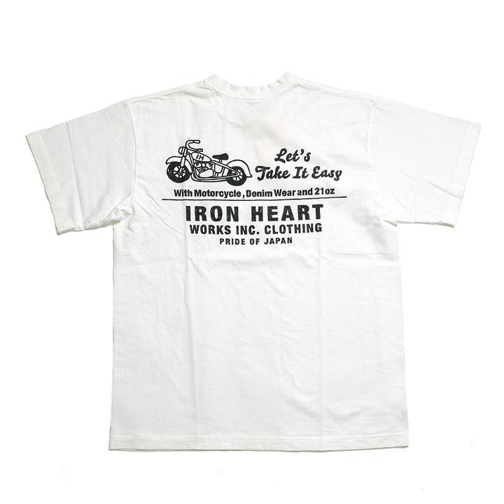 IRON HEART - 7.5oz HEAVY BODY PRINT T-SHIRT - Old Sign - IHT-2404