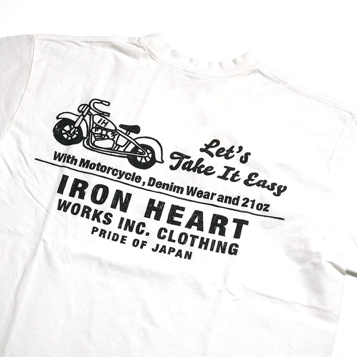 IRON HEART - 7.5oz HEAVY BODY PRINT T-SHIRT - Old Sign - IHT-2404