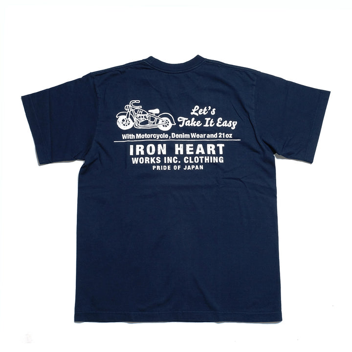 IRON HEART - 7.5oz HEAVY BODY PRINT T-SHIRT - Old Sign - IHT-2404