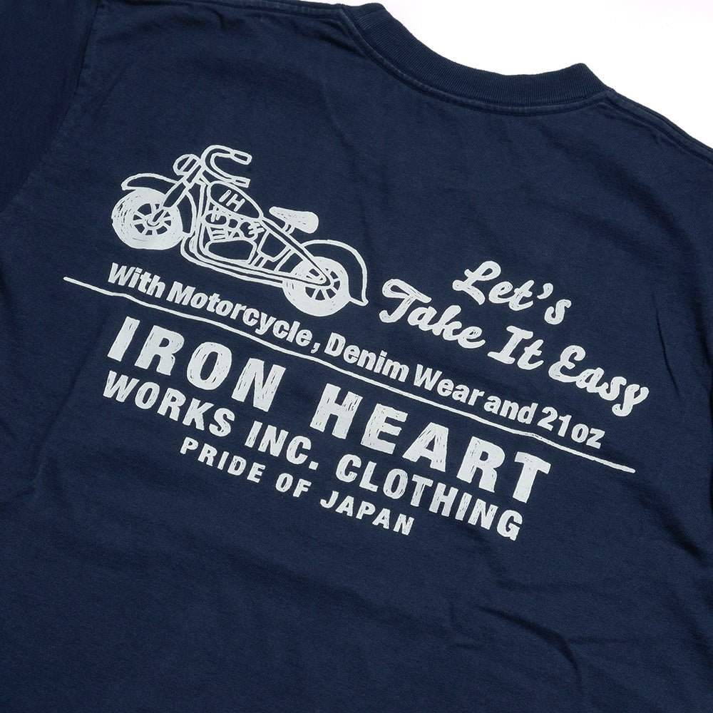 IRON HEART - 7.5oz HEAVY BODY PRINT T-SHIRT - Old Sign - IHT-2404