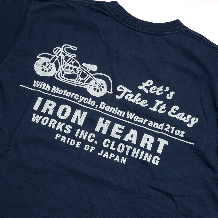 IRON HEART - 7.5oz HEAVY BODY PRINT T-SHIRT - Old Sign - IHT-2404
