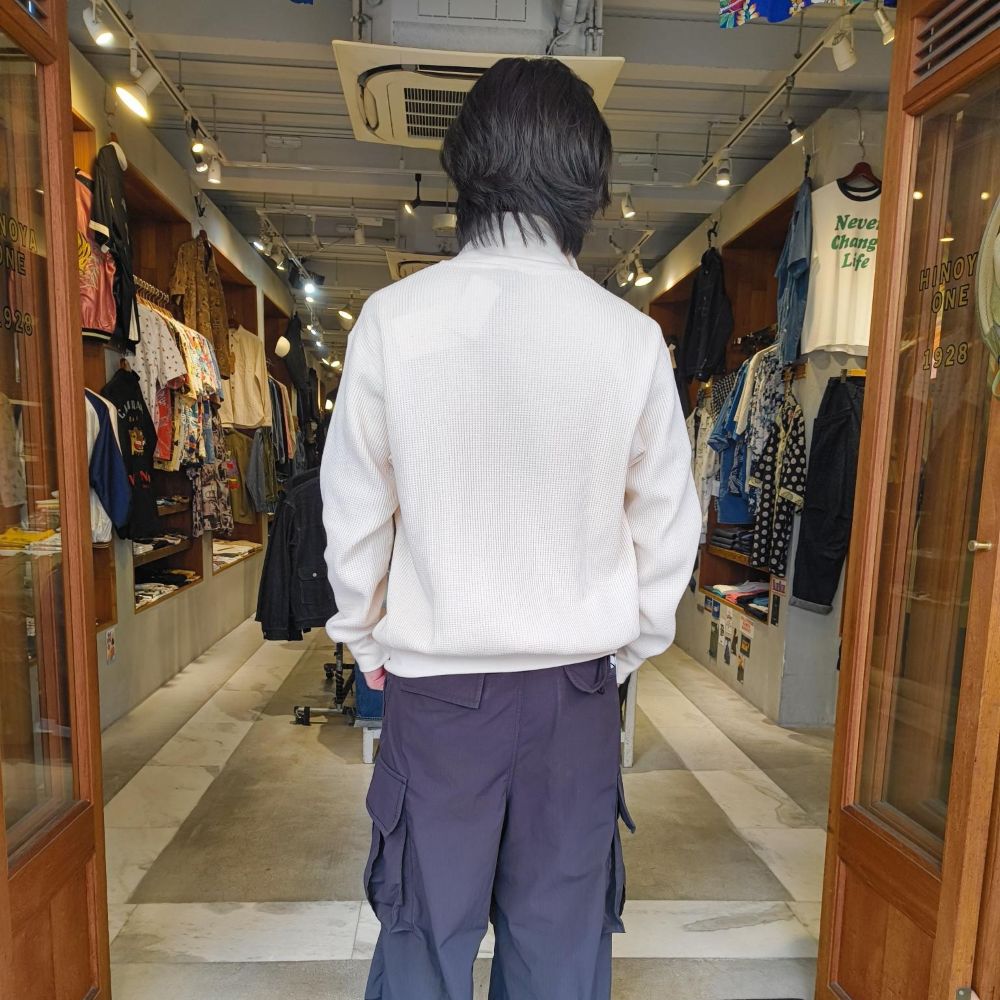 A VONTADE - Big Waffle Drivers Zip Cardigan - VTD-0602-CS