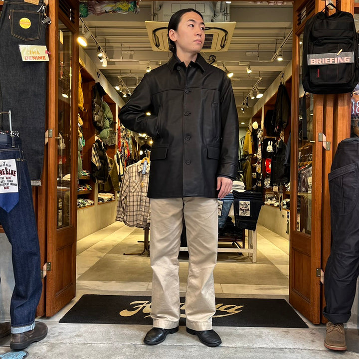 A VONTADE - Leather Car Coat- RD-0106-24