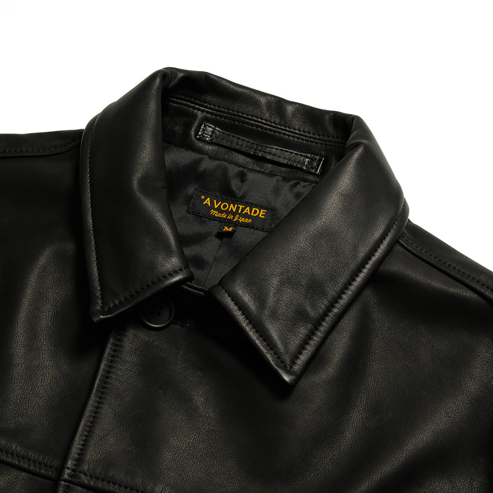 A VONTADE - Leather Car Coat- RD-0106-24