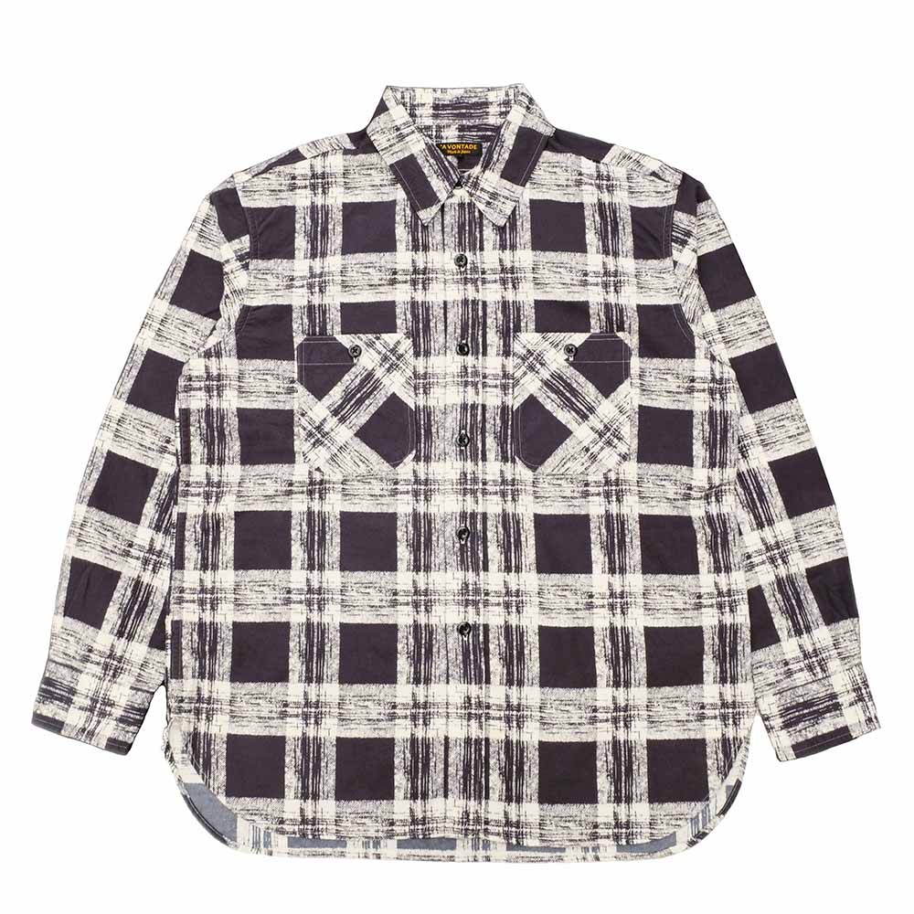 A VONTADE - Print Flannel Work Shirts L/S -VTD-0394-SH