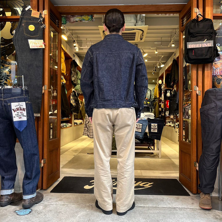 A VONTADE - Coal Mine Blouse -13.5oz Brown Cotton Selvedge Denim - VTD-0541-JK2
