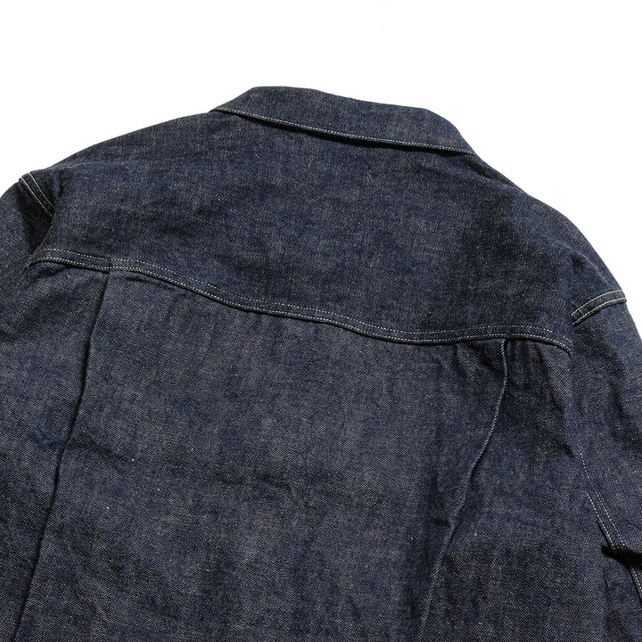 A VONTADE - Coal Mine Blouse -13.5oz Brown Cotton Selvedge Denim - VTD-0541-JK2