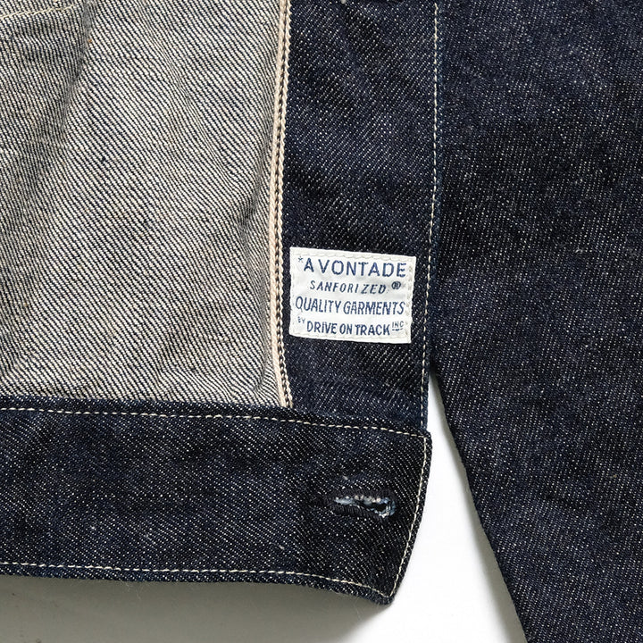 A VONTADE - Coal Mine Blouse -13.5oz Brown Cotton Selvedge Denim - VTD-0541-JK2