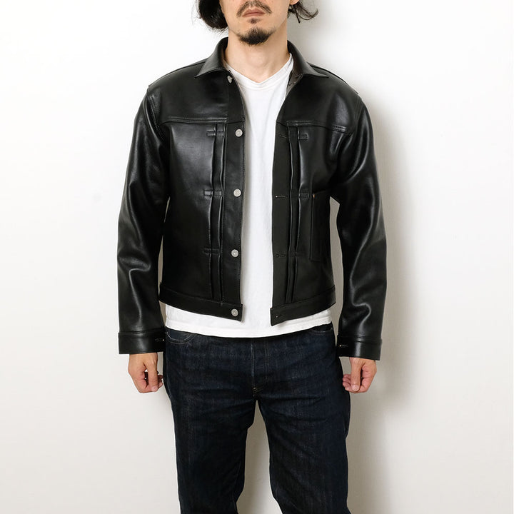 BONCOURA - Leather Jacket 1st - Black - BO-1STL-26