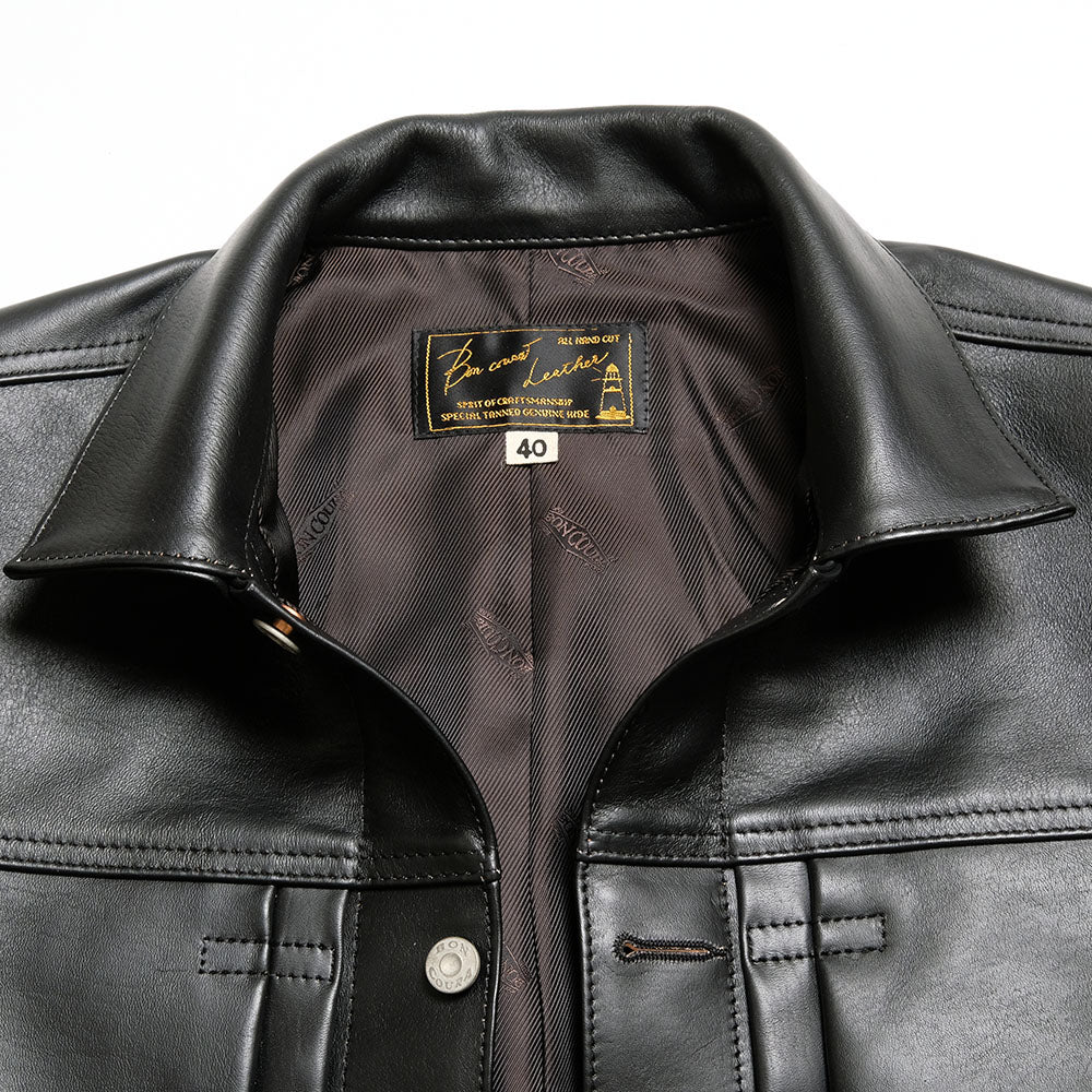 BONCOURA - Leather Jacket 1st - Black - BO-1STL-26