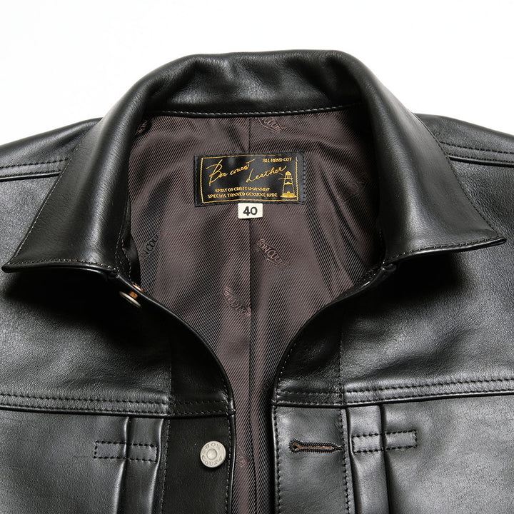 BONCOURA - Leather Jacket 1st - Black - BO-1STL-26