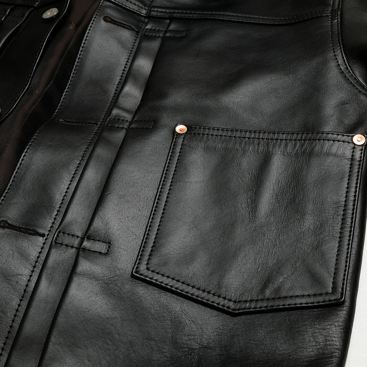 BONCOURA - Leather Jacket 1st - Black - BO-1STL-26