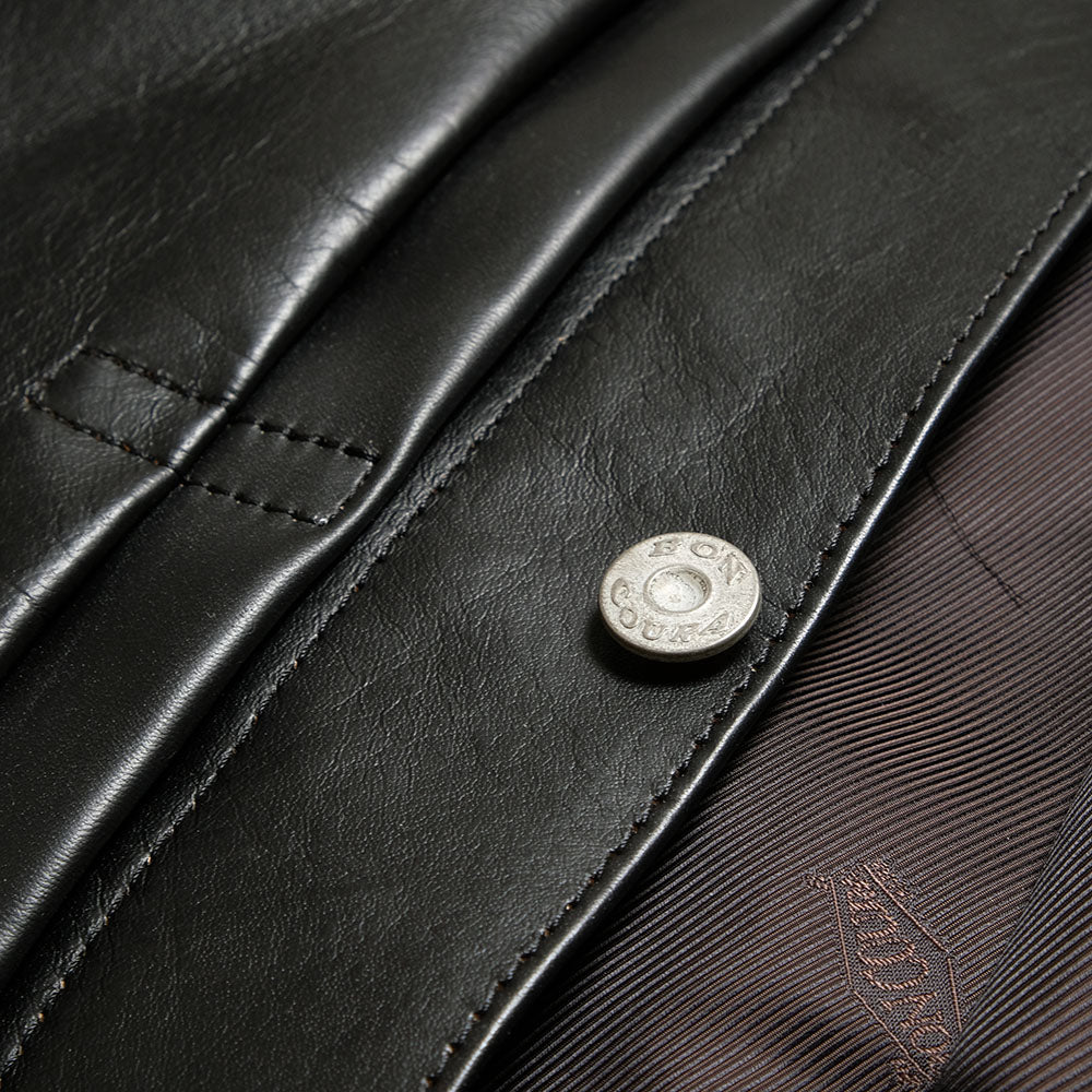 BONCOURA - Leather Jacket 1st - Black - BO-1STL-26
