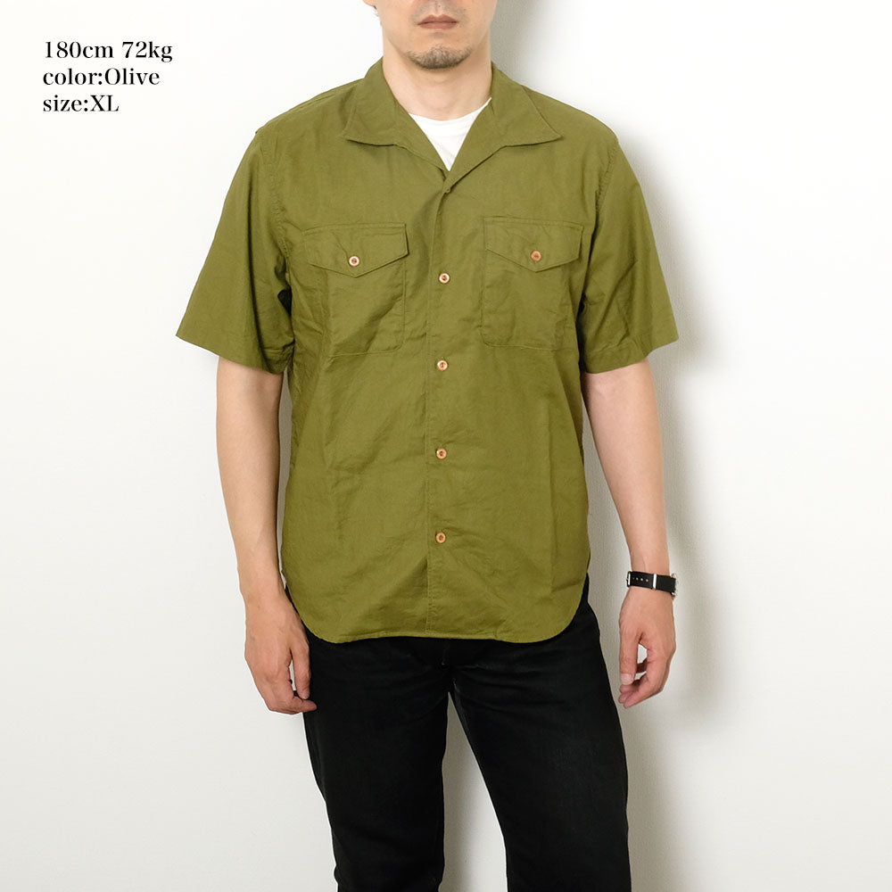 BURGUS PLUS Open Collar PANAMA Shirt BP23502