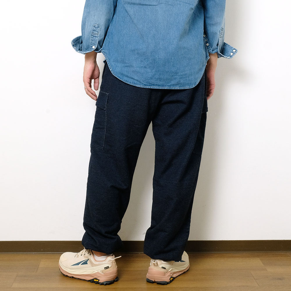 BURGUS PLUS - Indigo Cargo Sweat Pant - BP24302