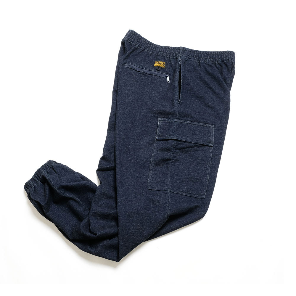 BURGUS PLUS - Indigo Cargo Sweat Pant - BP24302