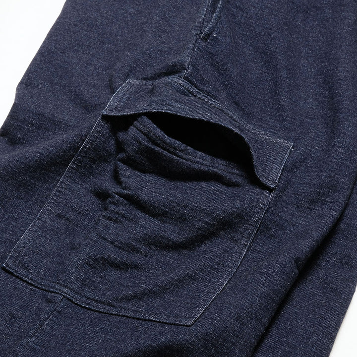 BURGUS PLUS - Indigo Cargo Sweat Pant - BP24302