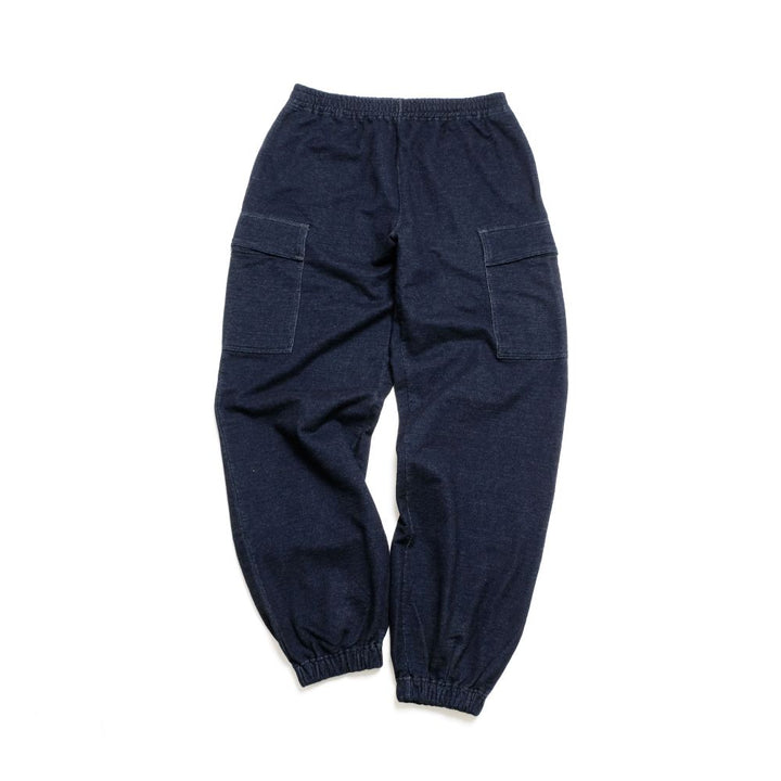 BURGUS PLUS - Indigo Cargo Sweat Pant - BP24302