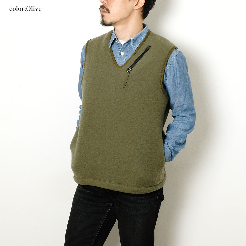 BURGUS PLUS - WOOL Pull Over Vest - BP24901