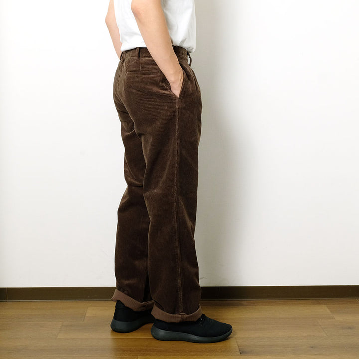 BURGUS PLUS - Wide Wale Corduroy 2Tuck Trousers - BP25304