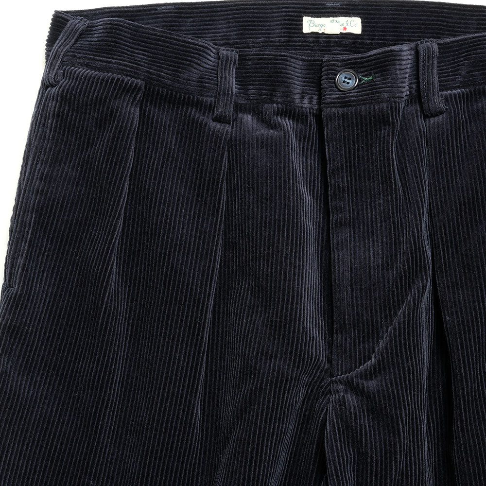 BURGUS PLUS - Wide Wale Corduroy 2Tuck Trousers - BP25304