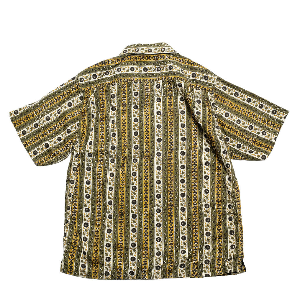 BURGUS PLUS - Open Collar Batik Shirt - BP25503-OV