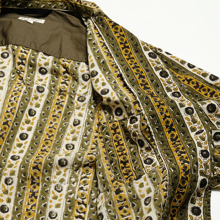 BURGUS PLUS - Open Collar Batik Shirt - BP25503-OV