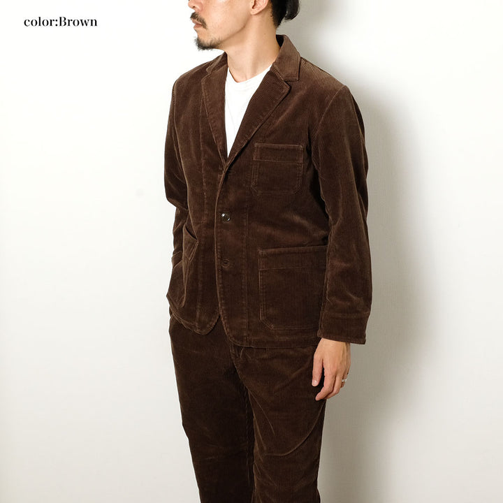 BURGUS PLUS - Wide Wale Corduroy 3BTN Jacket - BP25901