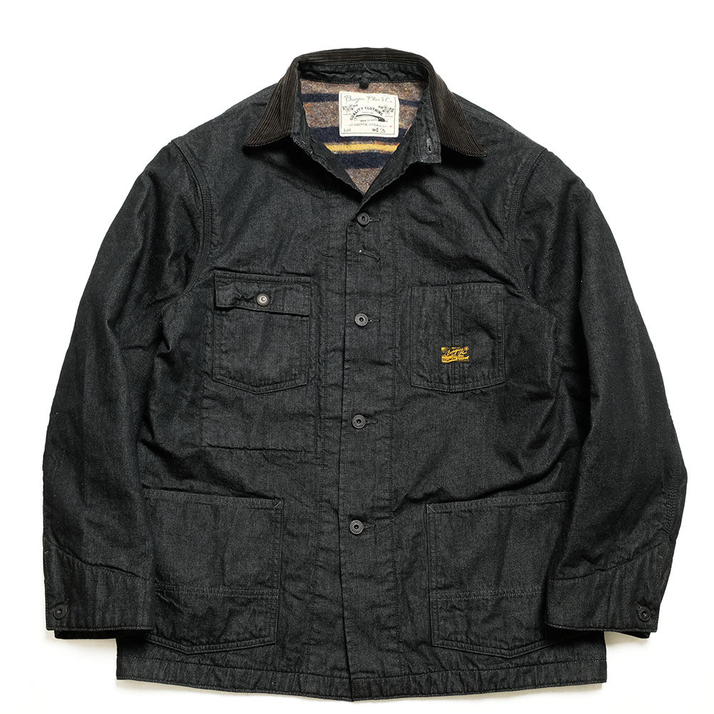 BURGUS PLUS - Blanket Lining 11oz Black Denim Coverall - BP25903