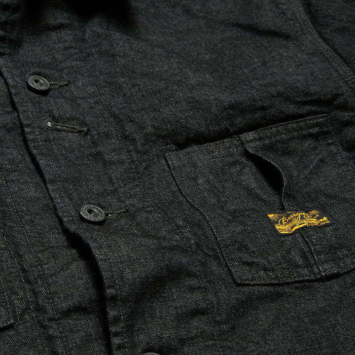 BURGUS PLUS - Blanket Lining 11oz Black Denim Coverall - BP25903