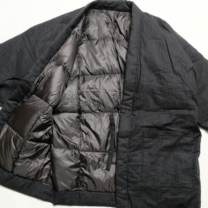 BURGUS PLUS - ZANTER x BURGUS PLUS - Tsumugi Down HAN-TEN - Black Solid - BP25908ZNT-BK