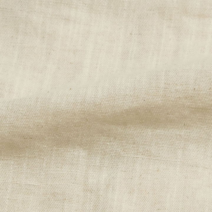 BURGUS PLUS - Open Collar Cotton Linen L/S Shirt - BP26501