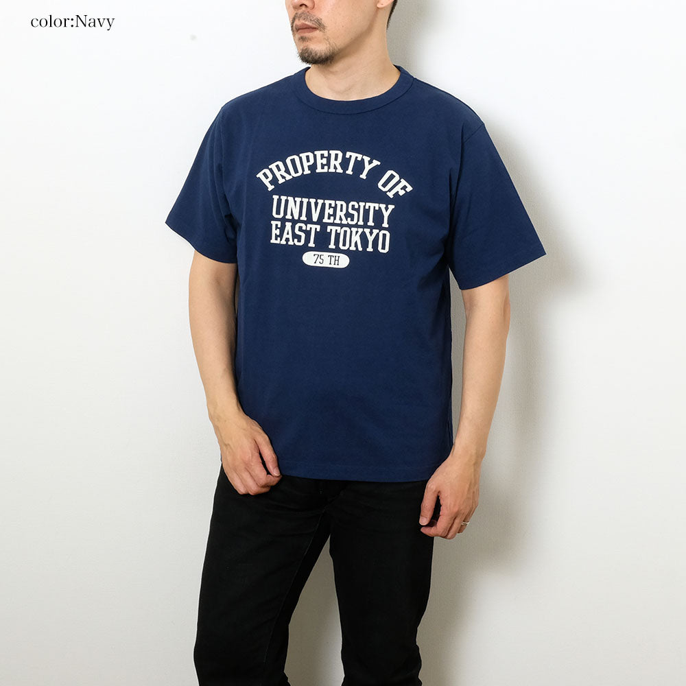 BARNS - HINOYA 75th Anniversary Model - TOUGH NECK T-SHIRT - EAST TOKYO - BR-24904HI