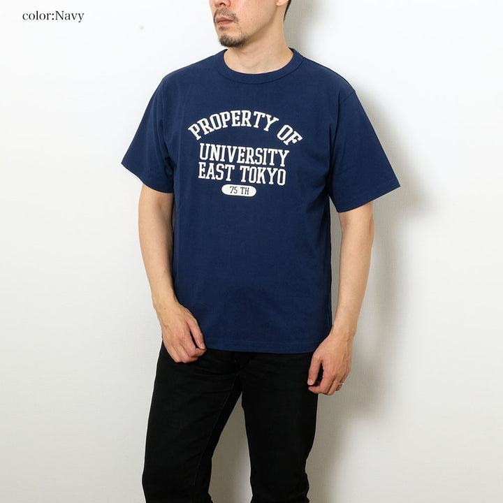 BARNS - HINOYA 75th Anniversary Model - TOUGH NECK T-SHIRT - EAST TOKYO - BR-24904HI