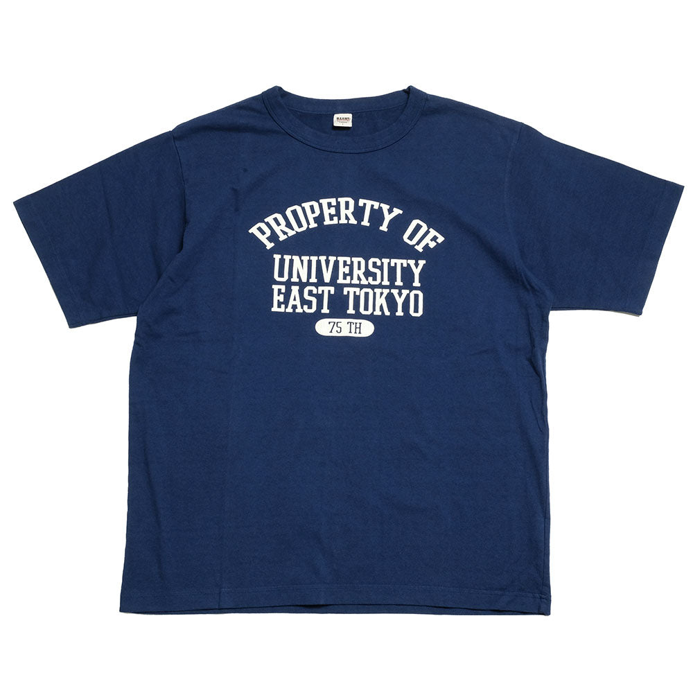 BARNS - HINOYA 75th Anniversary Model - TOUGH NECK T-SHIRT - EAST TOKYO - BR-24904HI