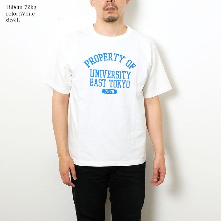 BARNS - HINOYA 75th Anniversary Model - TOUGH NECK T-SHIRT - EAST TOKYO - BR-24904HI