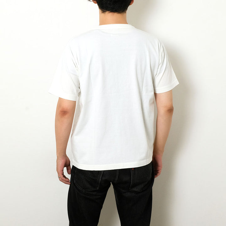 BARNS - HINOYA EXCLUSIVE - DOUBLE BINDER NECK PRINT T-SHIRT - HYBR - BR-25240HI