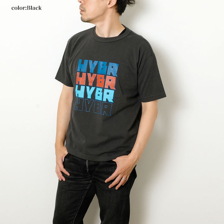 BARNS - HINOYA EXCLUSIVE - DOUBLE BINDER NECK PRINT T-SHIRT - HYBR - BR-25240HI