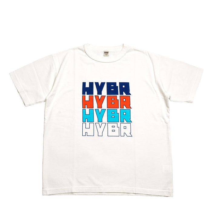 BARNS - HINOYA EXCLUSIVE - DOUBLE BINDER NECK PRINT T-SHIRT - HYBR - BR-25240HI