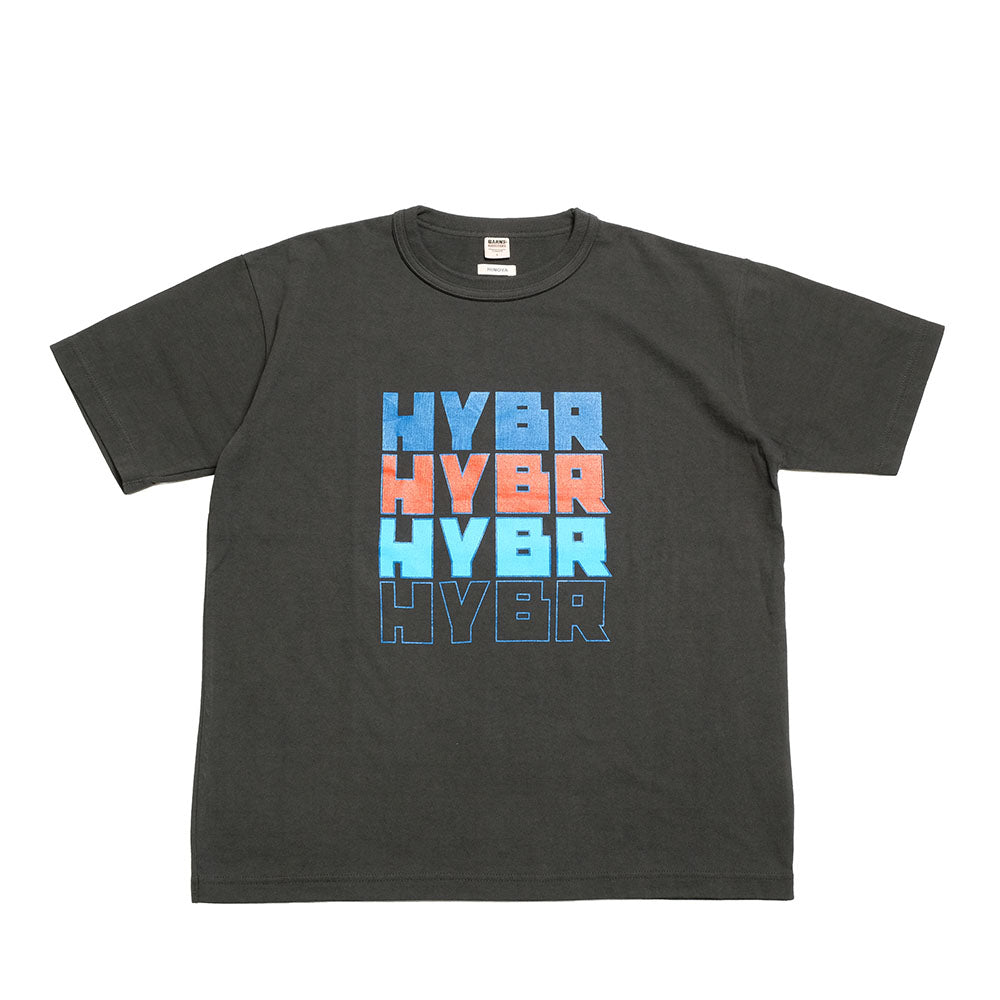 BARNS - HINOYA EXCLUSIVE - DOUBLE BINDER NECK PRINT T-SHIRT - HYBR - BR-25240HI