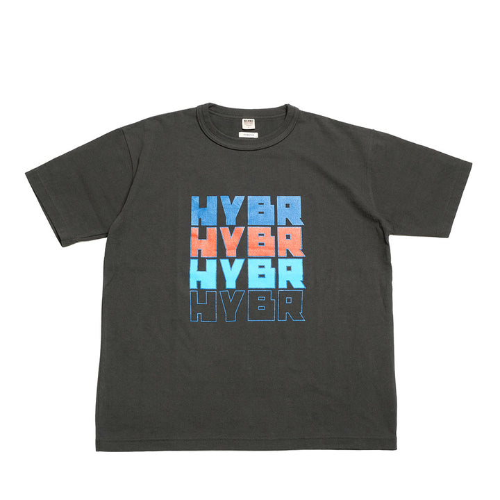 BARNS - HINOYA EXCLUSIVE - DOUBLE BINDER NECK PRINT T-SHIRT - HYBR - BR-25240HI