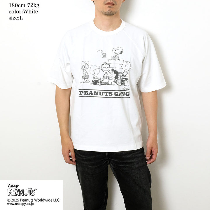 BARNS - HEAVY WEIGHT S/S PRINT T-SHIRT - PEANUTS GANG - BR-25267