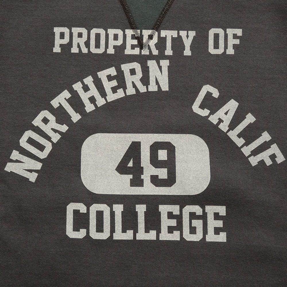 BARNS - HINOYA EXCLUSIVE - COZUN Gusset Crew Sweatshirt - NORTHERN CALIF COLLEGE - BR-3000HI